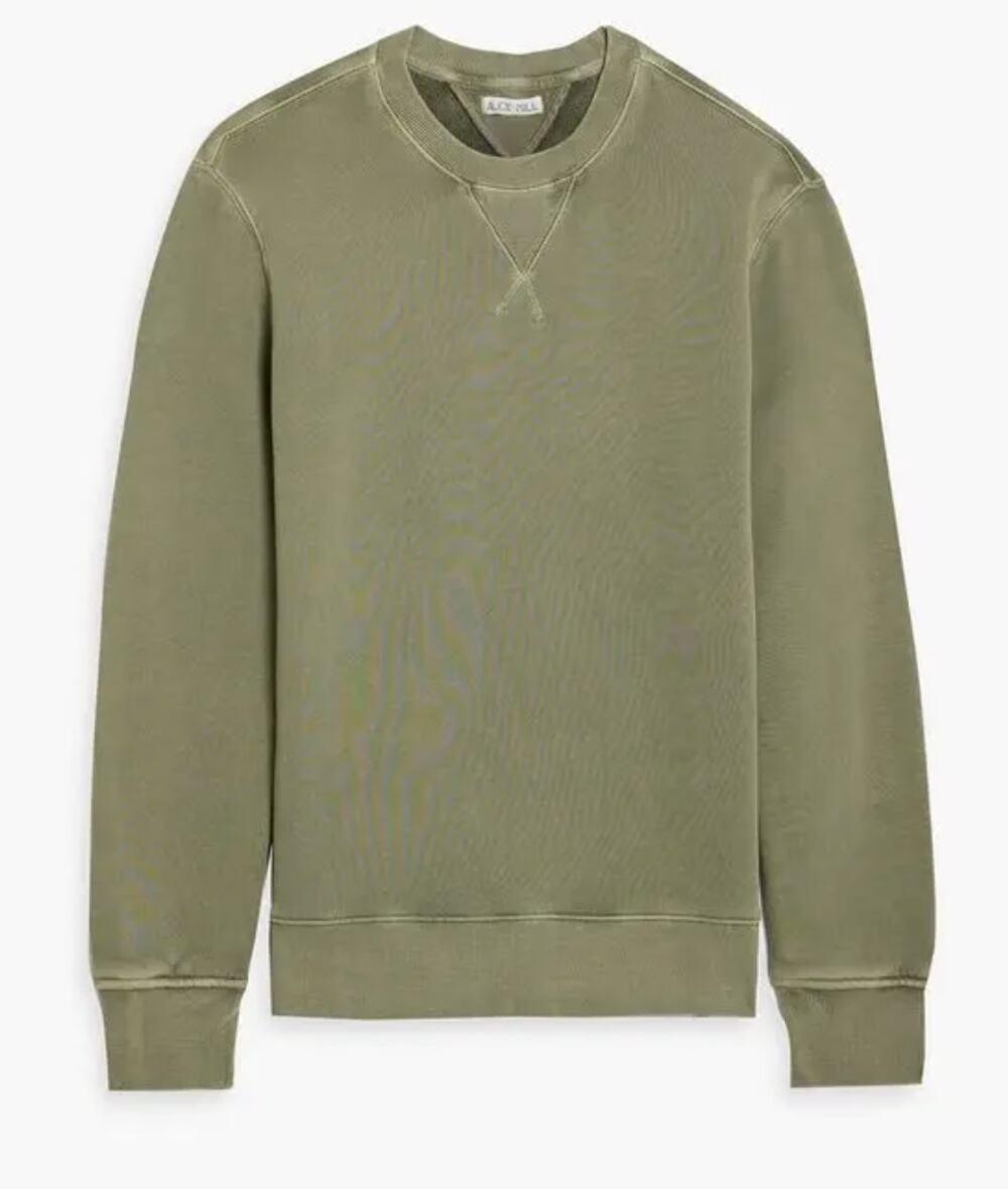 Alex Mill Men's Crew Neck Sweatshirt Pullover Marlon French Cotton Terry S Small